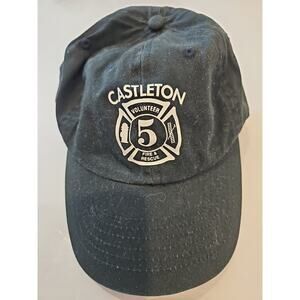 Castleton Volunteer Fire & Rescue Adjustable Hat Men's Black Logo